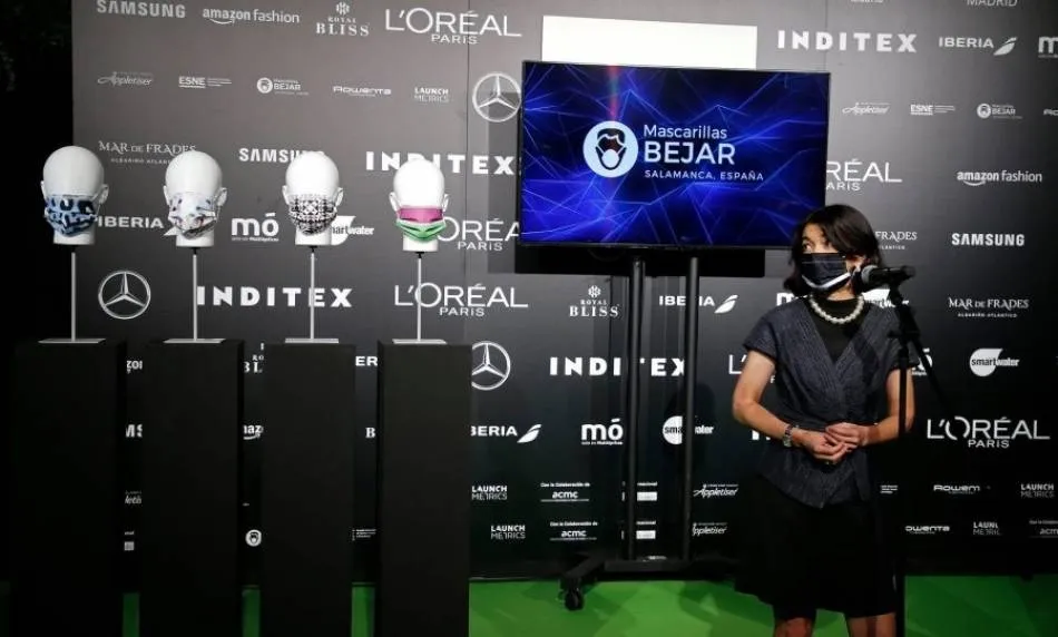 Una de las presentaciones de Mascarillas Béjar en Madrid