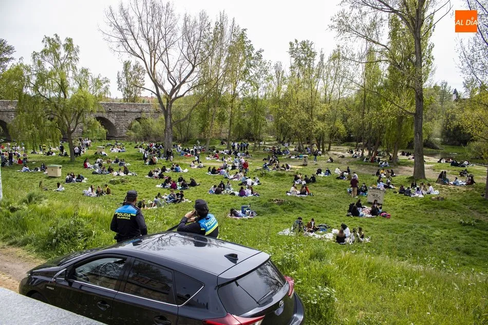 Vigilancia policial en las zonas más concurridas este Lunes de Aguas