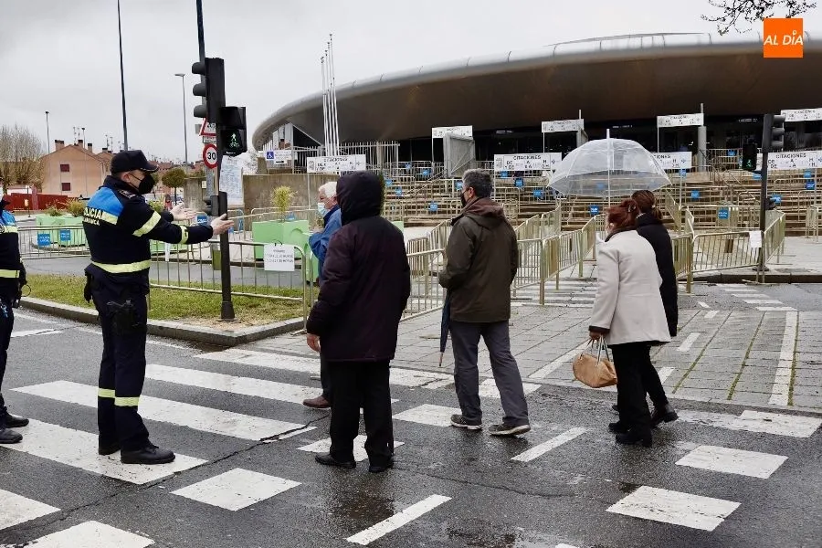 Foto de archivo de una de las vacunaciones masivas realizadas en el Multiusos