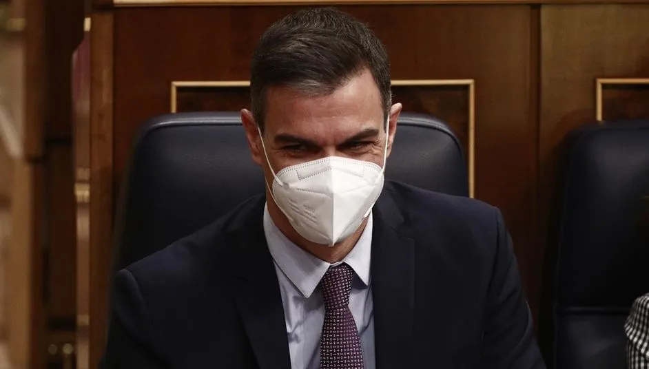 Pedro Sánchez, presidente del Gobierno, en el Congreso