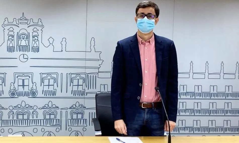 José Luis Mateos en el Ayuntamiento de Salamanca. Foto PSOE