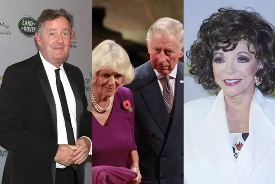 PIERS MORGAN, PRÍNCIPE CARLOS Y CAMILLA, Y JOAN COLLINS - CONTACTOPHOTO