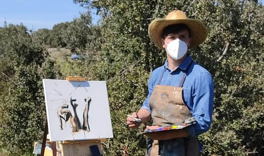 Uno de los artistas que ha participado en el certamen de Terradillos