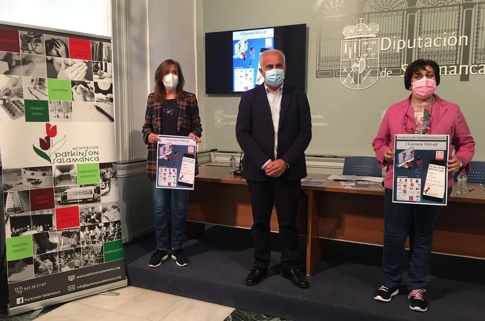 Presentación de la I Carrera Virtual Parkinson Salamanca. Foto: @dipusalamanca