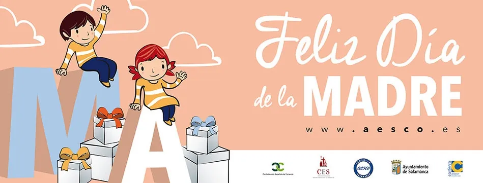 Cartel del comercio salmantino con motivo del Día de la Madre
