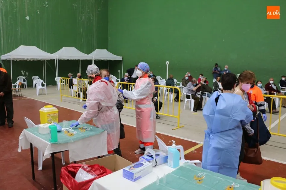 Las vacunaciones masivas siguen en la provincia, como esta en Vitigudino
