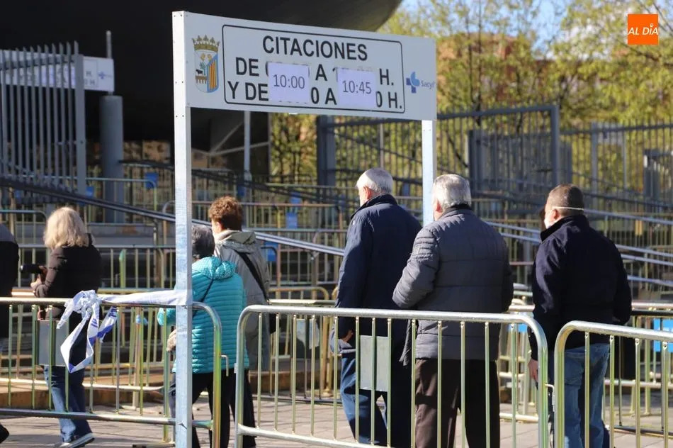 Vacunaciones en el pabellón Multiusos de Salamanca