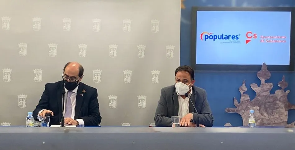 Fernando Rodríguez y Fernando Castaño, concejales de PP y Cs respectivamente
