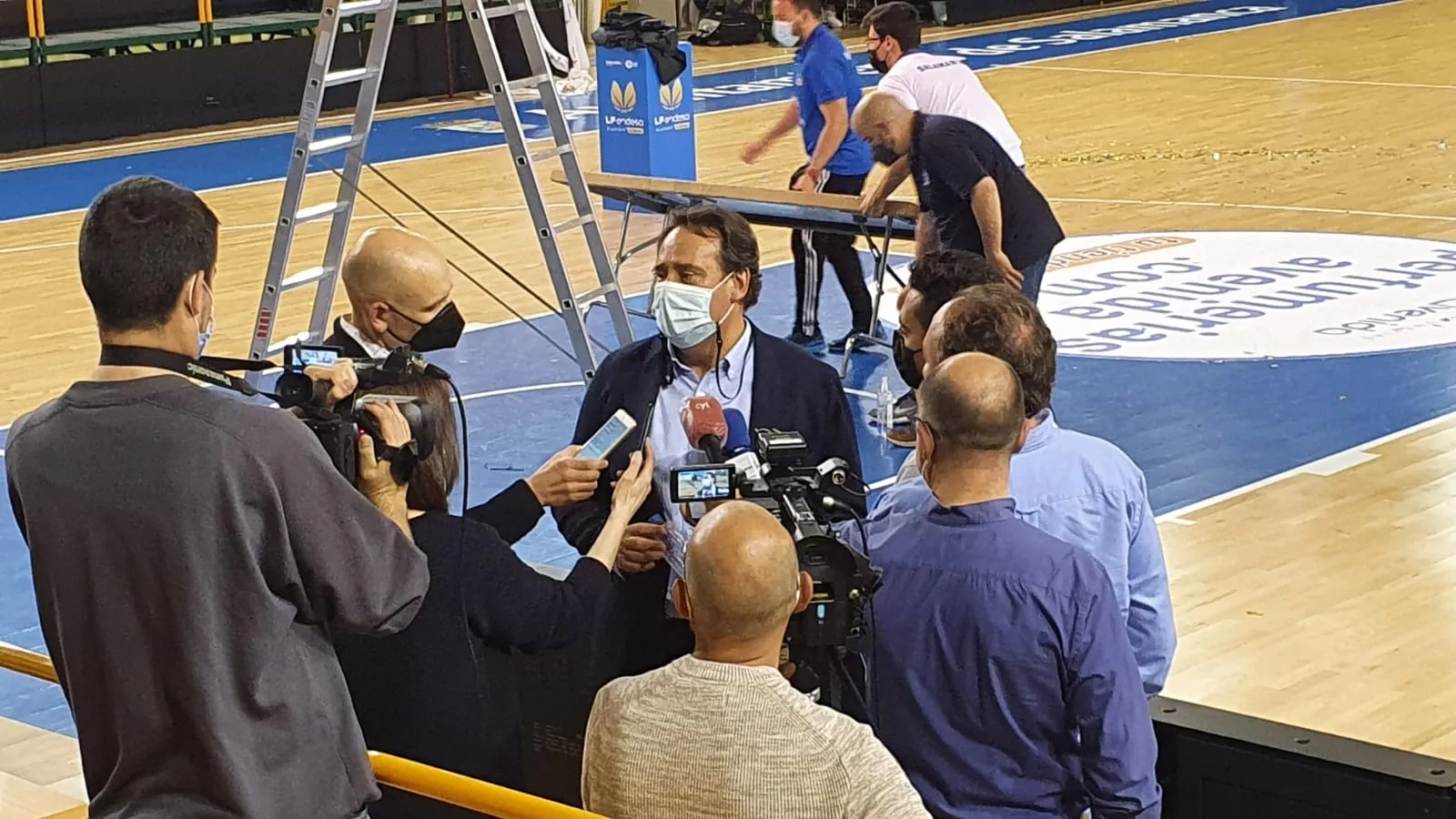 Jorge Recio, ante la prensa