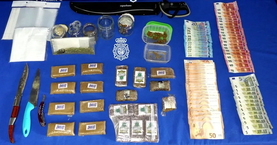 Material intervenido en esta operación