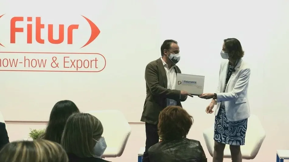 El concejal de Turismo del Ayuntamiento de Salamanca, Fernando Castaño, en FITUR