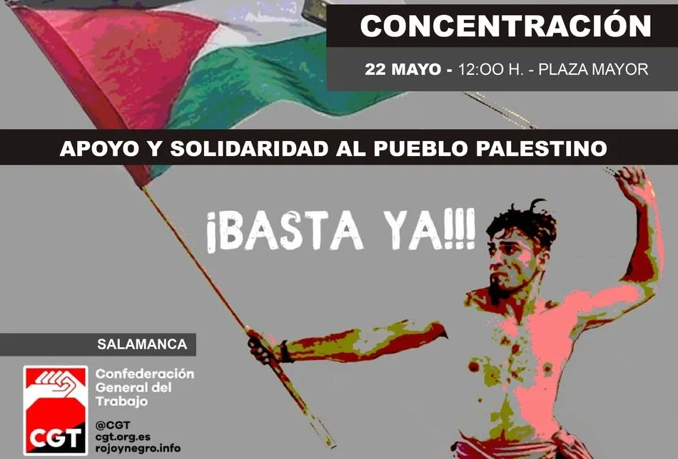 Convocada en Salamanca una concentración de apoyo al pueblo palestino