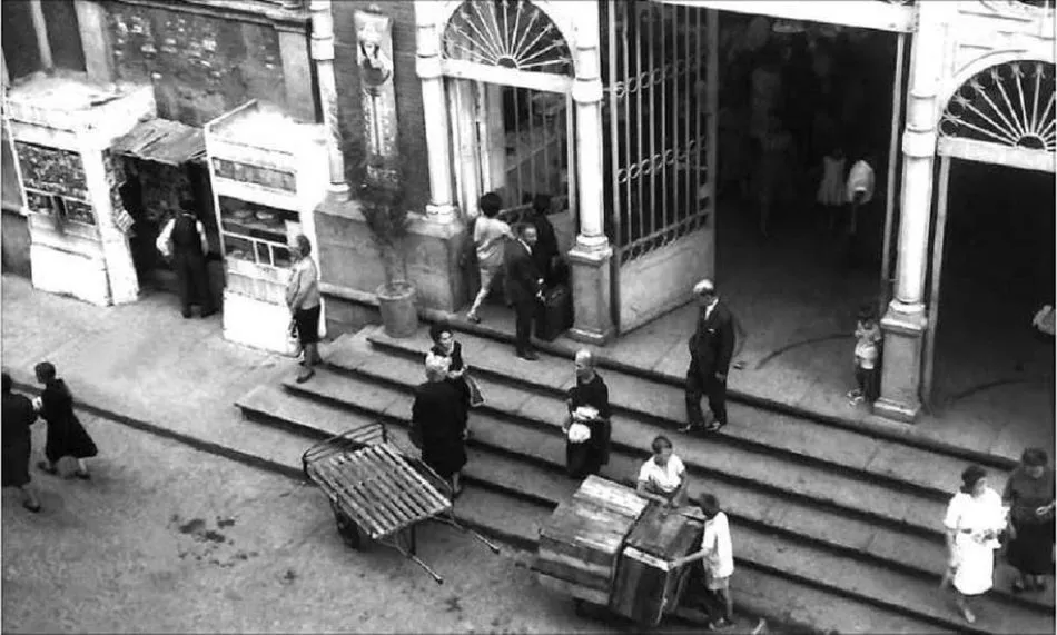 El ambiente del Mercado Central en los años 50