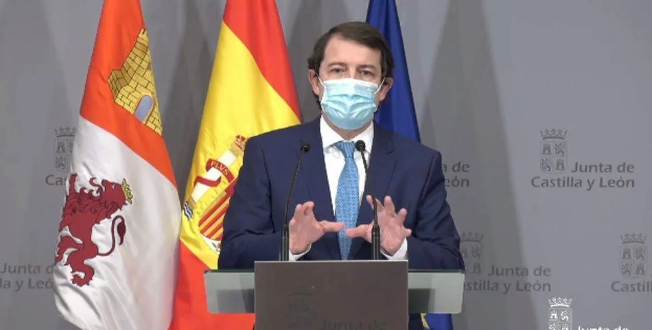 El presidente de la Junta de Castilla y León, Alfonso Fernández Mañueco