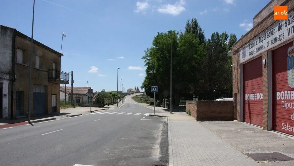 Las obras se realizarán en el tramo desde el Parque de Bomberos de Vitigudino a la travesía de Moronta