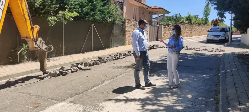 Zona en la que se están ejecutando las obras