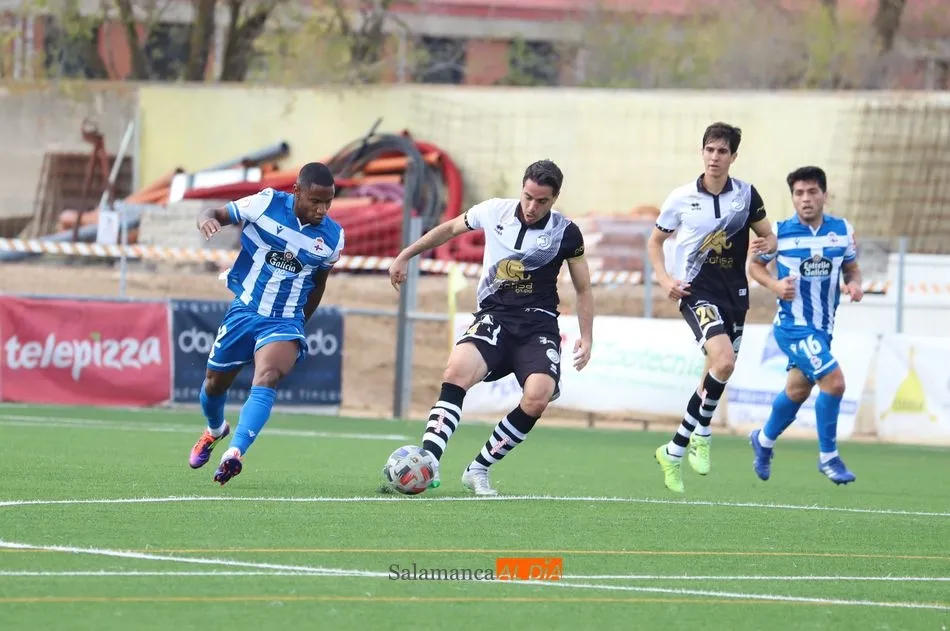 Ramiro Mayor, en el partido contra el Deportivo de La Coruña / Lydia González
