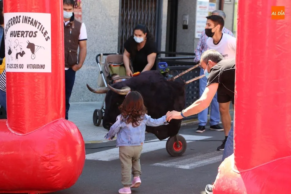 El encierro de carretones revive el Corpus más tradicional  