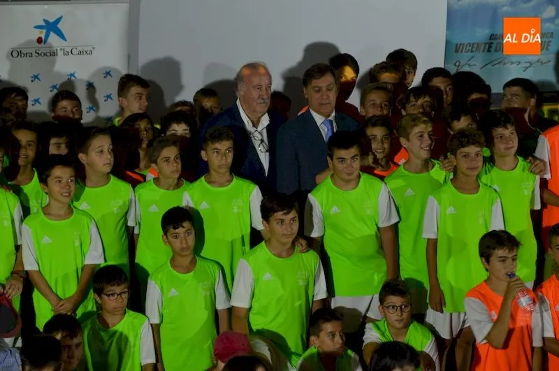 Vicente del Bosque, en uno de sus campus