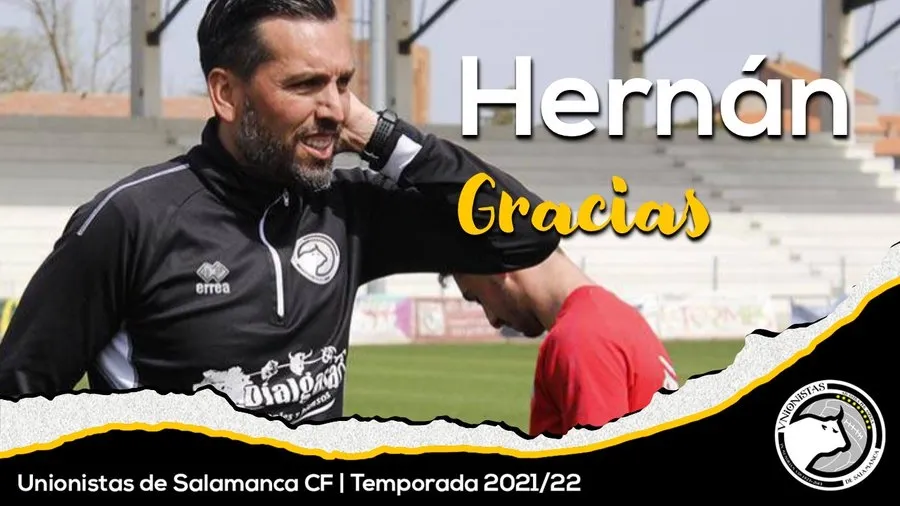 Cartel de despedida a Hernán / Unionistas CF