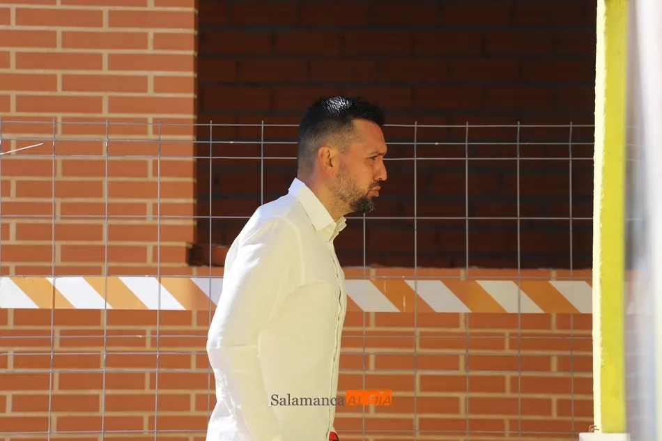 Hernán Pérez, antes de un partido / Lydia González