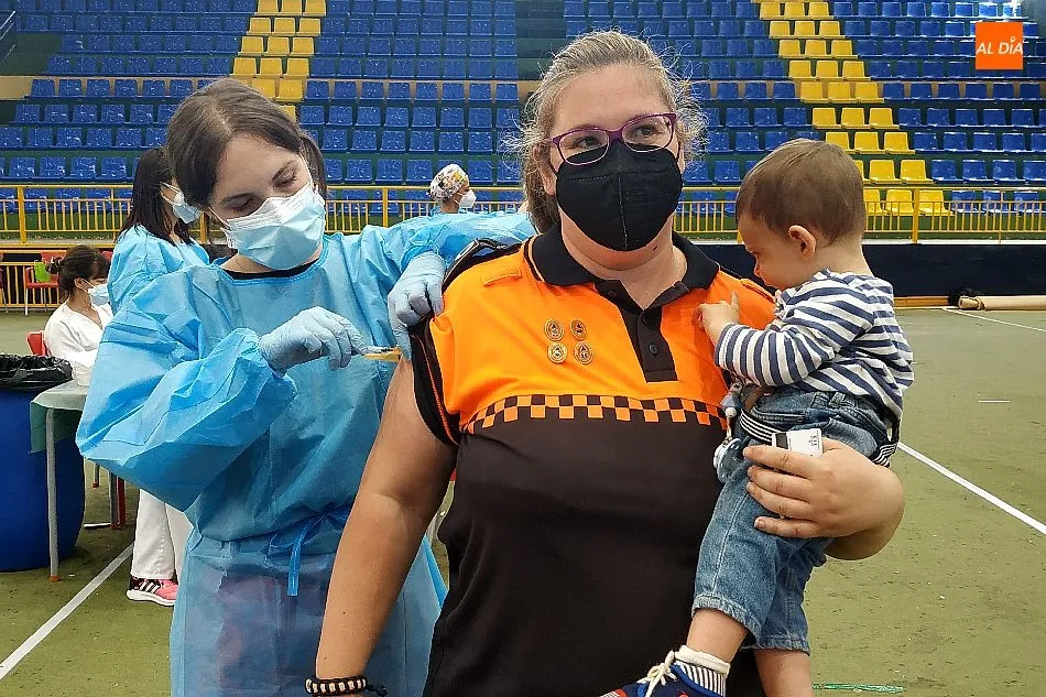 Una de las vacunadas esta semana en Béjar. Foto de archivo
