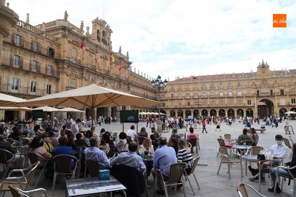 La Plaza Mayor, este sábado. Foto: Lydia González