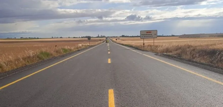 Tramo de la CL-610 entre Rágama y la provincia de Ávila