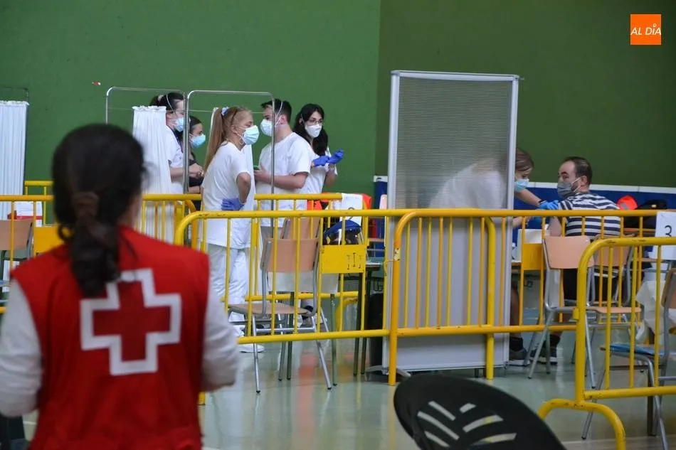 Foto de archivo de una de las vacunaciones masivas en Ciudad Rodrigo