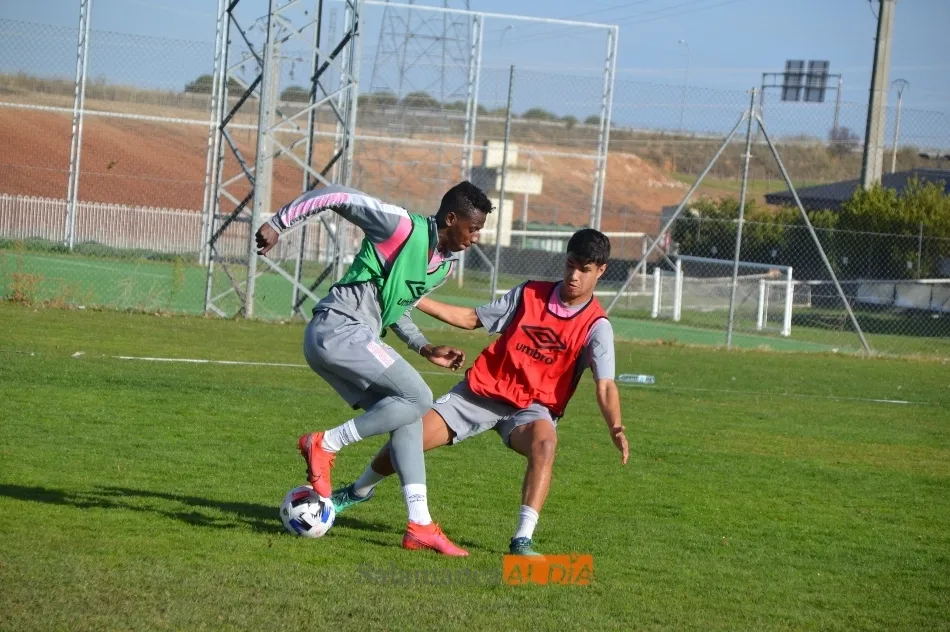Anderson Arroyo y Elías González, en un entrenamiento / Carlos Cuervo