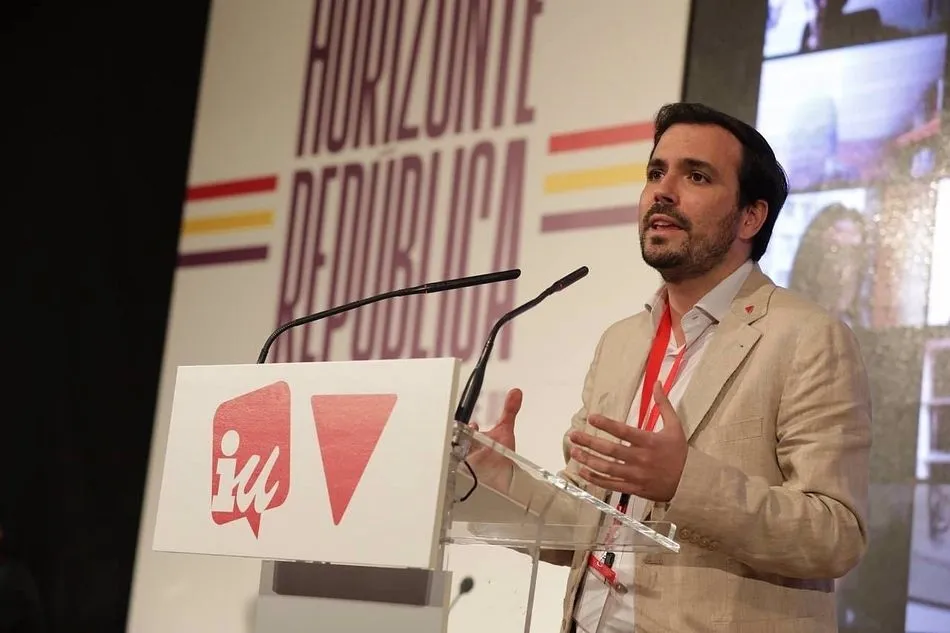 El coordinador federal de IU, Alberto Garzón, participa en la fase final de la XII Asamblea de la formación. - IZQUIERDA UNIDA - Archivo