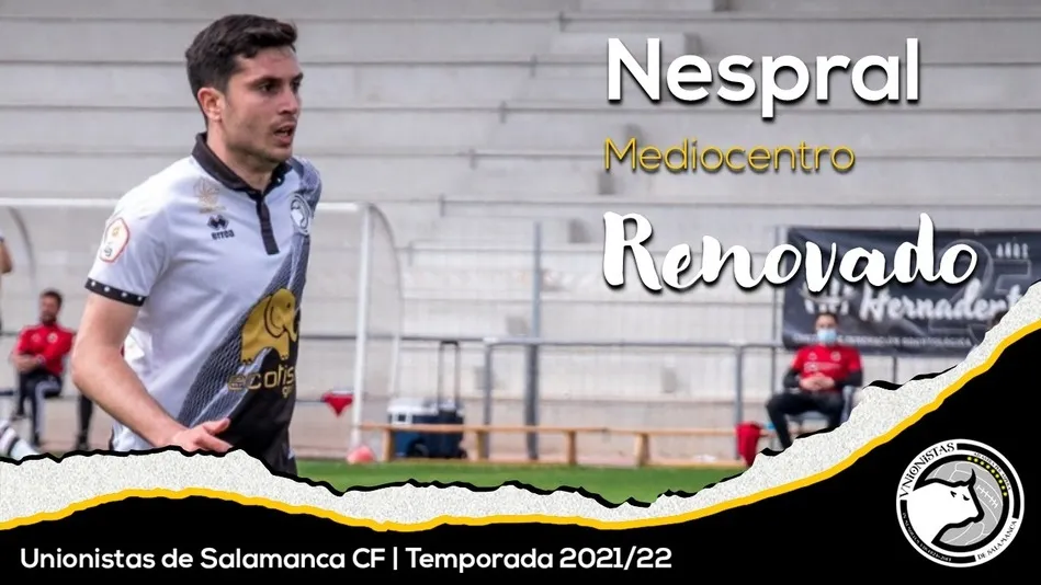 Néstor Nespral renueva su compromiso con Unionistas de Salamanca 