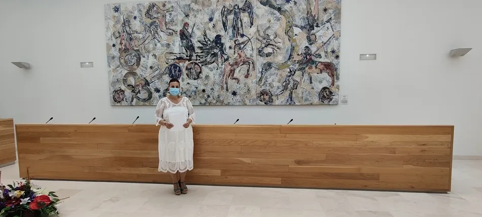 En la imagen, la concejala de Bienestar Social, Mari Cruz Gacho