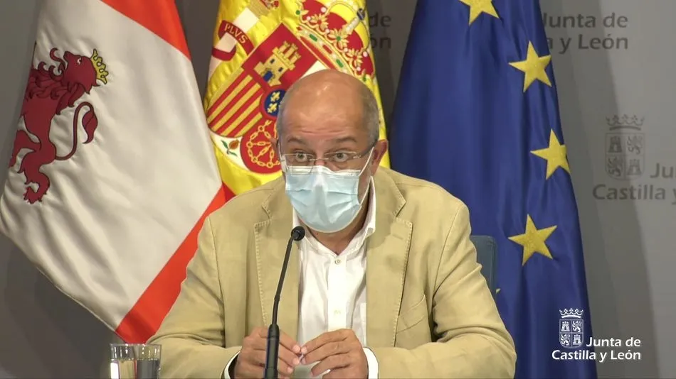 Francisco Igea durante la la rueda de prensa - JCyL Tv