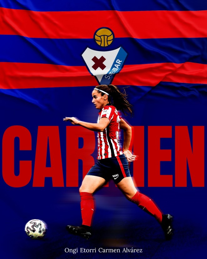 Carmen Álvarez Sánchez se marcha cedida al Eibar