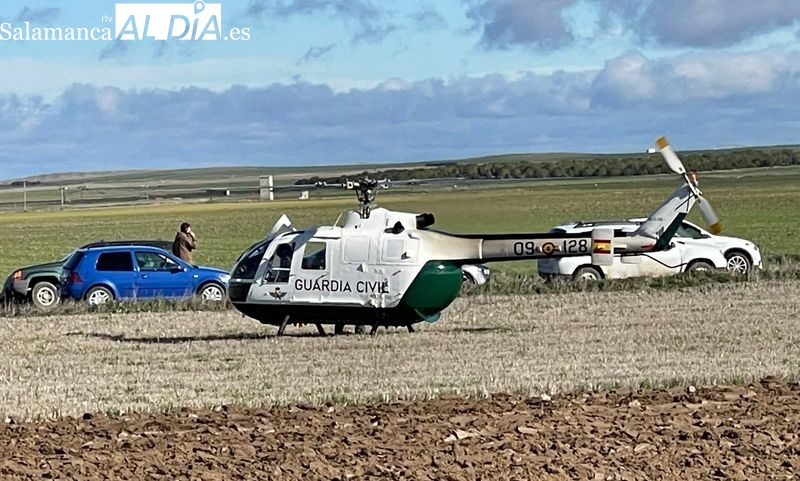 La búsqueda del joven de Paradinas de San Juan desaparecido se intensifica con un helicóptero y drones