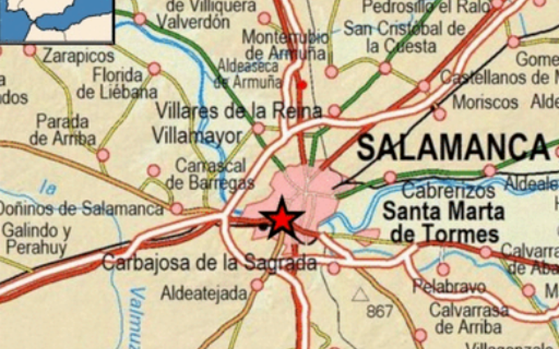 Así ha sido el terremoto que se ha registrado este martes en Salamanca 