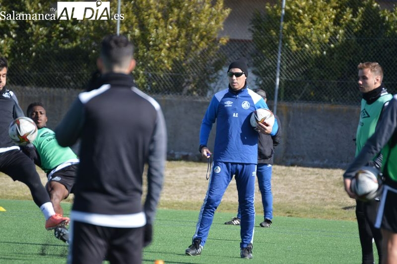 Calderón vuelve a los entrenamientos del Salamanca UDS después de pasar el coronavirus