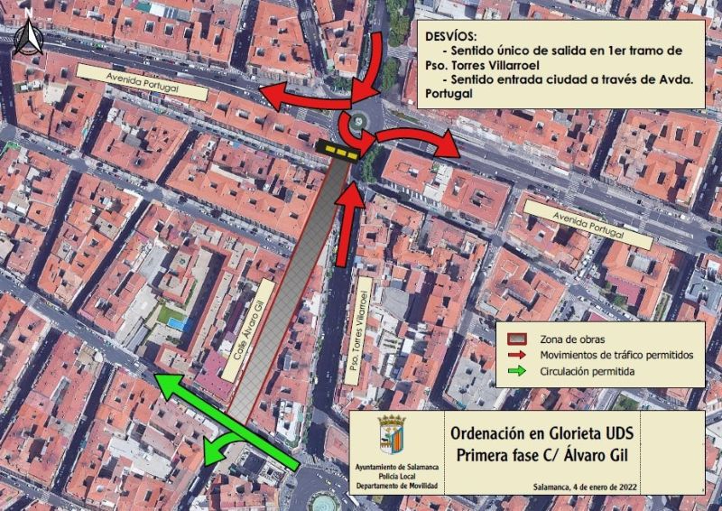 El Ayuntamiento de Salamanca iniciará mañana las obras para peatonalizar la calle Ancha y reformar Álvaro Gil