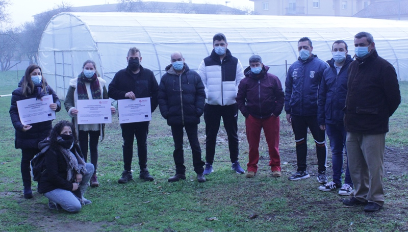 Veinte alumnos arrancan las nuevas acciones de desbroce y atención sociosanitaria de Cáritas