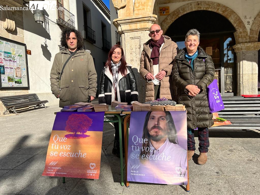 Unidas Podemos informa a los albenses antes de las elecciones autonómicas