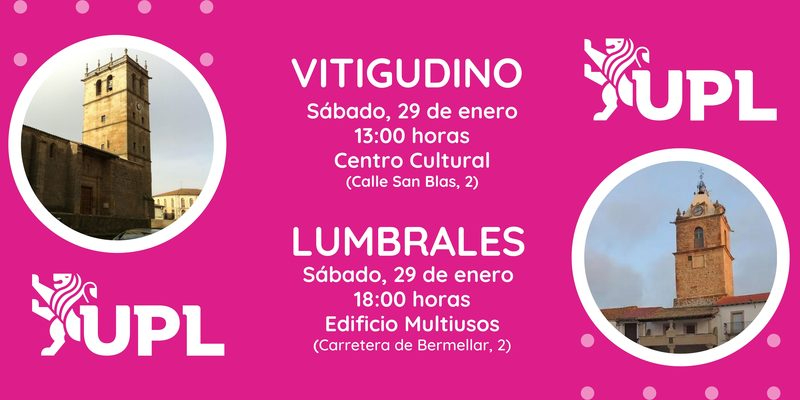 UPL expondrá este sábado en Vitigudino y Lumbrales los datos socioeconómicos de la Región Leonesa y sus propuestas para mejorarlos