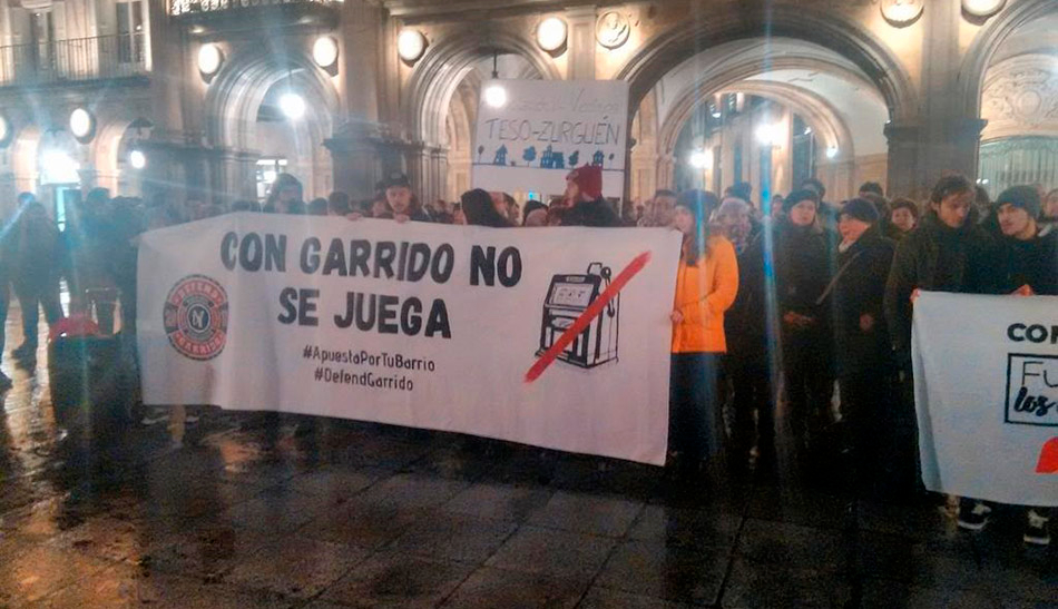Manifestación contra casas de apuestas en Salamanca - Archivo