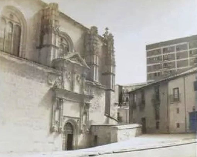 El antiguo aspecto del entorno de la iglesia de Sancti Spíritus