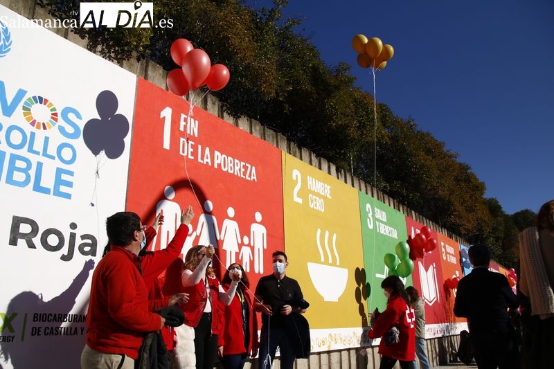El nuevo emblema de Salamanca, el Muro de los Objetivos de Desarrollo Sostenible
