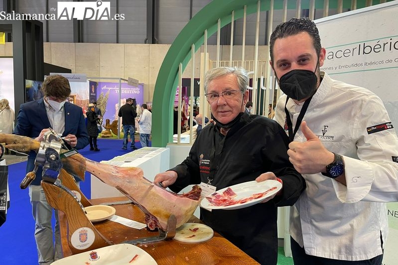 Fran Vicente, el mejor embajador de los productos de Guijuelo en Fitur