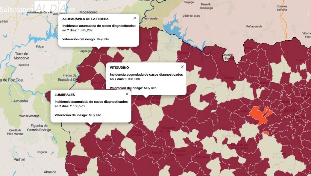 En la última semana el número de contagiados en Las Arribes se sitúa por debajo de los 200 