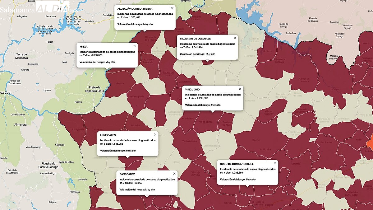 Los contagios covid se muestran estables en Las Arribes aunque suben a 201 en la última semana