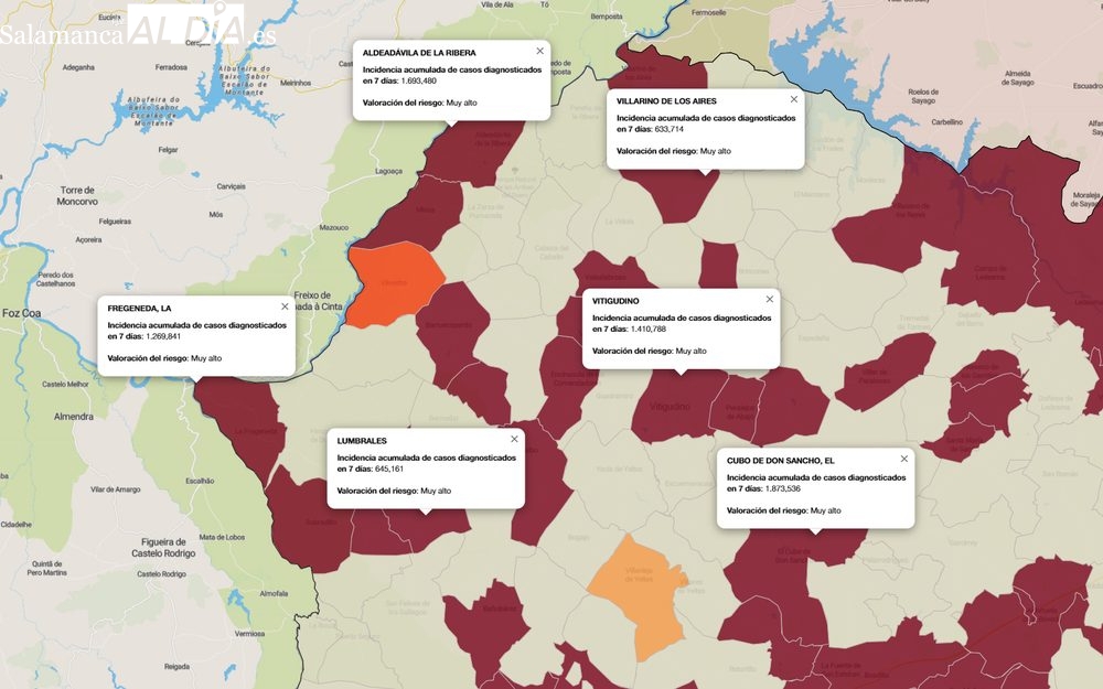 Ligero descenso de contagios en Las Arribes, pero más pueblos afectados