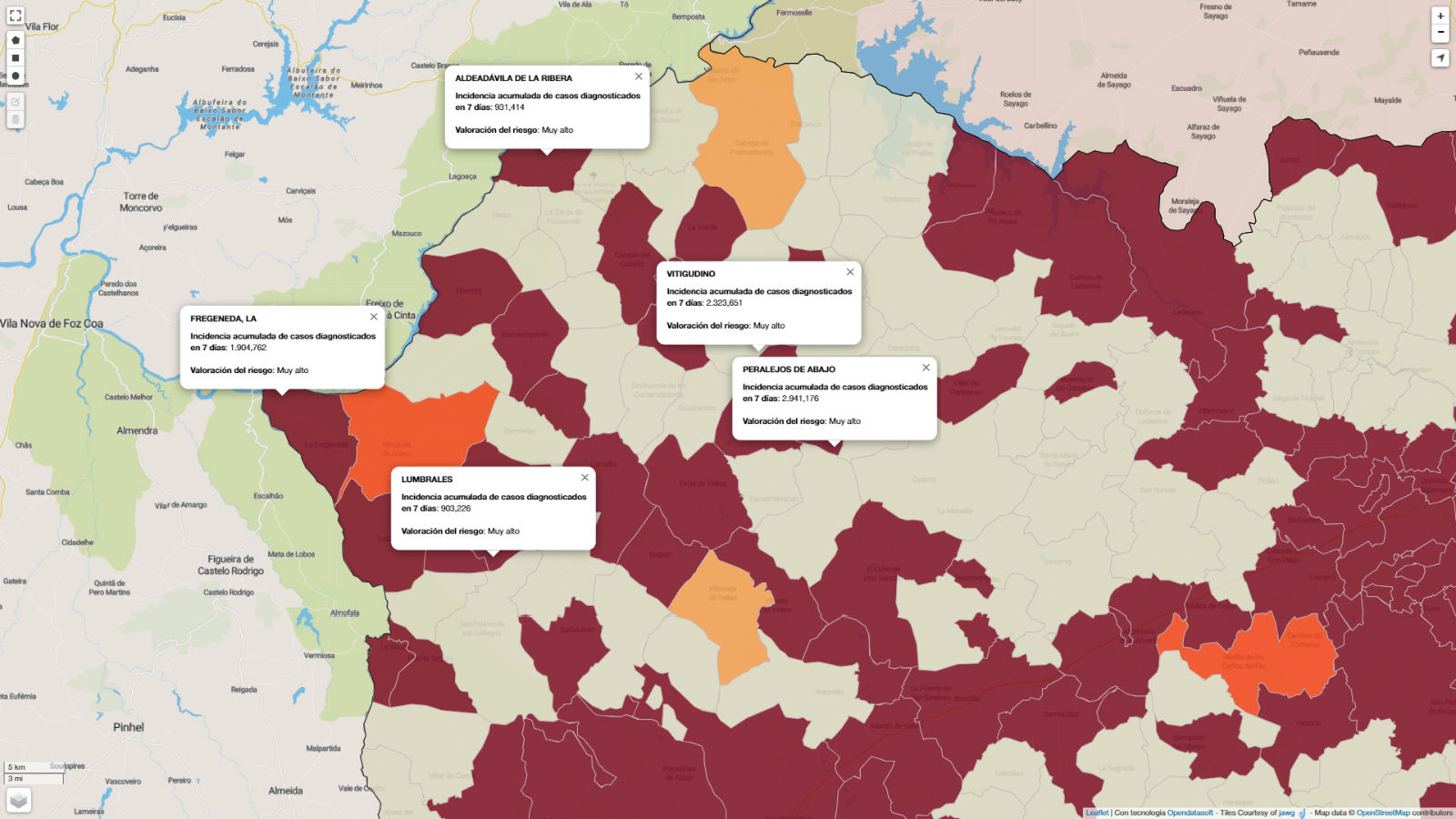Los nuevos focos registrados en centros escolares hace que aumenten los contagios en Las Arribes